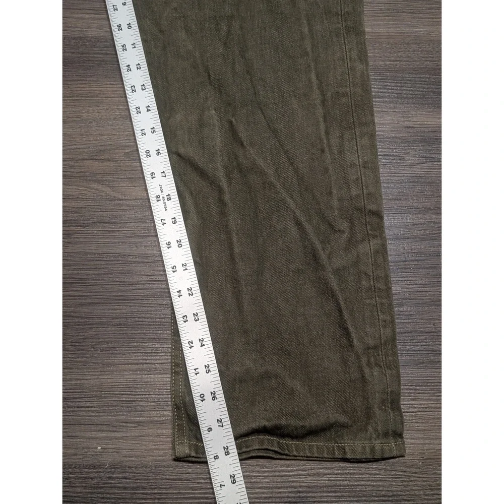 Levis 501 Original Mens 38x30‎ Olive Green Straight Leg Button Fly Denim Jeans